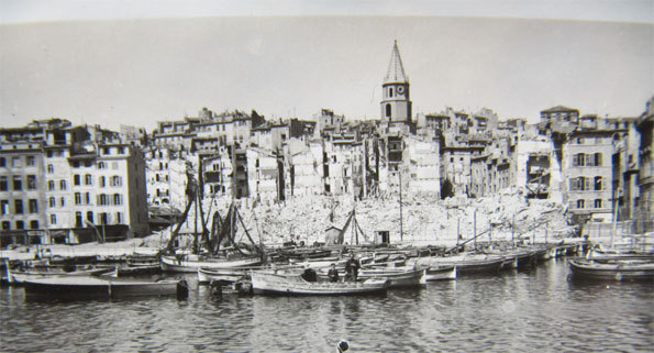 destruction du quartier résevé en 1943